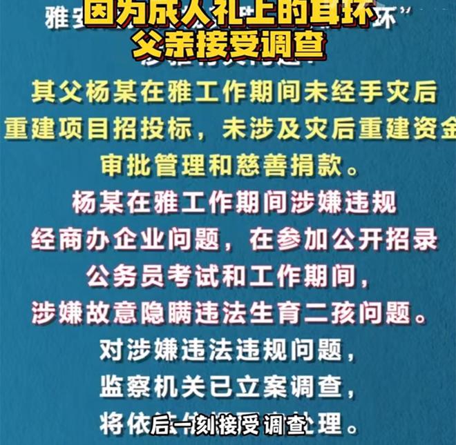 替换演员其父关联人被双开黄杨钿甜天价耳环是线万(图7)